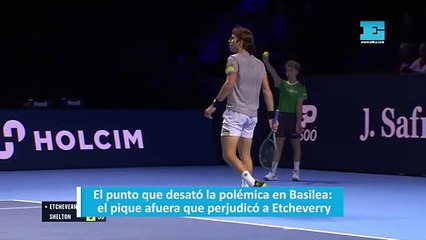 El punto que desató la polémica en Basilea: el pique afuera que perjudicó a Etcheverry