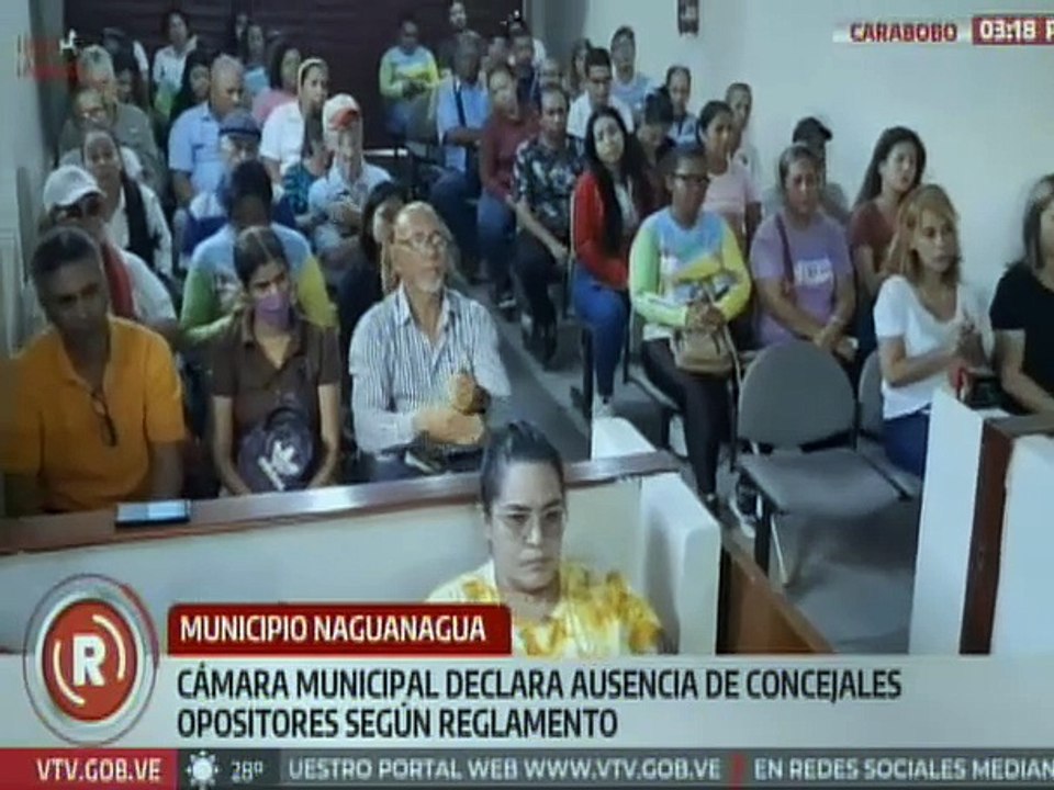 Carabobo | Concejo Municipal de Naguanagua declara ausencia absoluta de concejales opositores