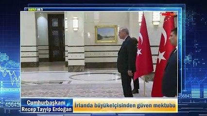 İrlanda büyükelçisinden güven mektubu