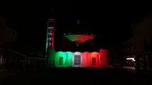 Coronavirus: luci tricolori su chiesa e campanile