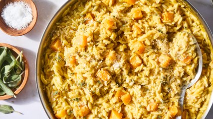 Creamy Butternut Squash Orzo Is The One-Pot Pasta Of Our Dreams