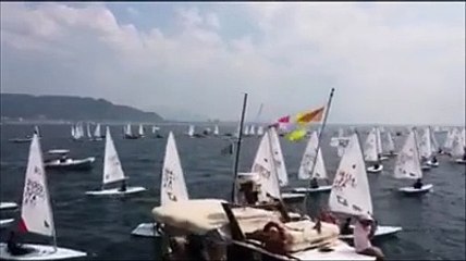 Pronti, via! La partenza della regata che ha dato il Tricolore al campione di Pescara