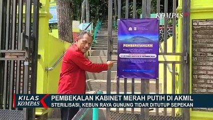 Sterilisasi Jelang Pembekalan Kabinet Merah Putih, Kebun Raya Gunung Tidar Ditutup Sepekan