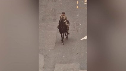 First look at Peaky Blinders film as Cillian Murphy rides horse through Birmingham