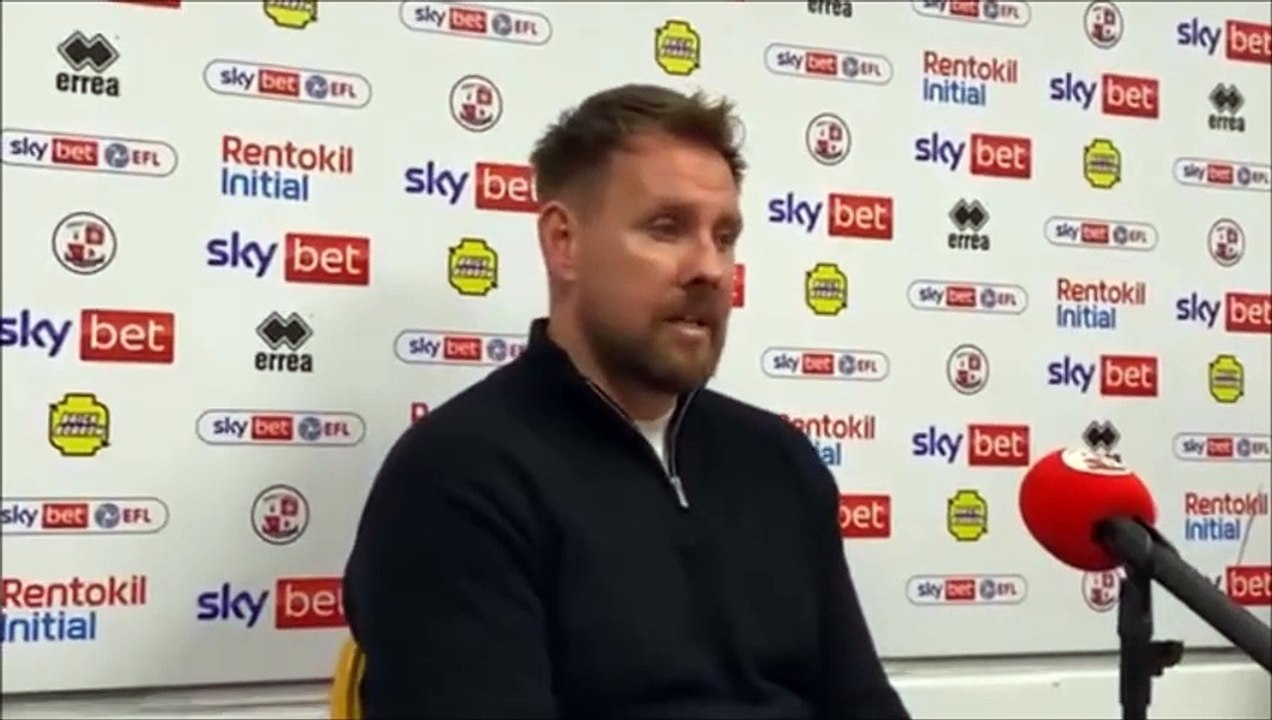 Rob Elliot after recording his first win as Crawley Town manager ...