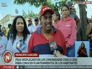 Carabobo | Integrantes del PSUV realizan visita casa a casa en el municipio Guacara