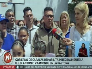 Gobierno Bolivariano entrega completamente rehabilitada la U.E.D. Antonio Vaamonde
