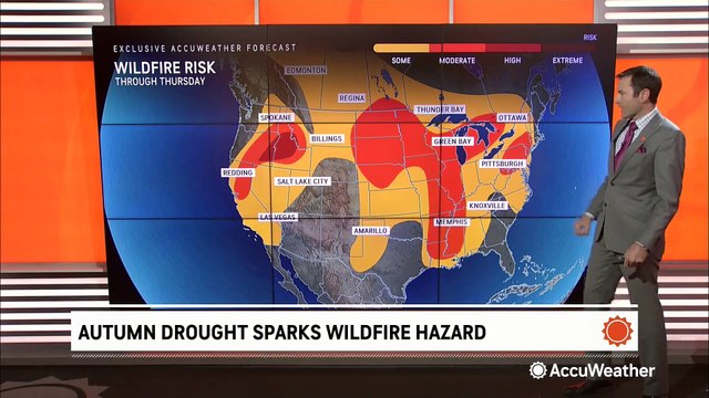 Autumn drought sparks wildfire hazards across much of the US