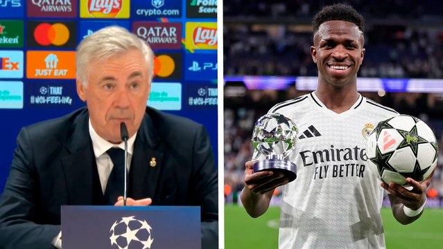 Ancelotti encantado con el partido de Vinícius: Es raro que un jugador haga su segunda parte