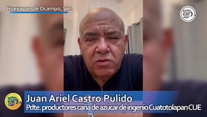 Productores cañeros de Hueyapan en crisis tras perder cultivos por las lluvias