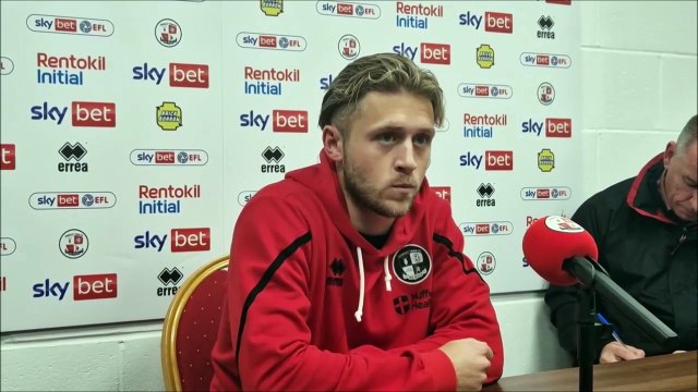Crawley 3-0 Lincoln City: Will Swan gives his thoughts after scoring his second club goal