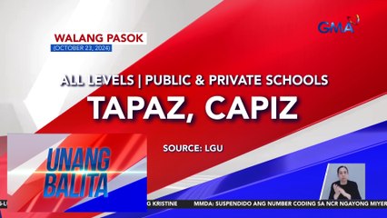 Walang pasok as of 7:26 AM (October 23, 2024) | Unang Balita