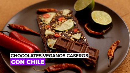Chocolates veganos caseros: con chile