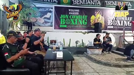 Zainal A Paliwang Hadiri dan Buka Laga Jon Combat Boxing Session 4