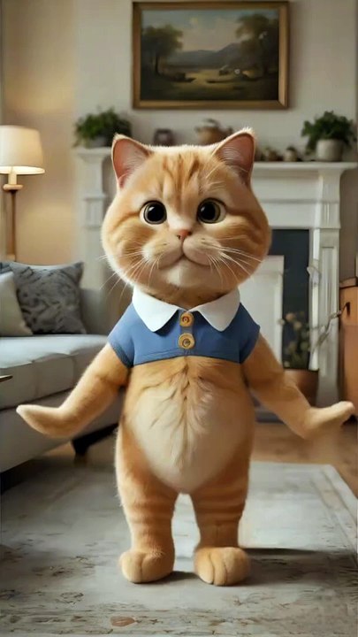 Cute cat dancing video