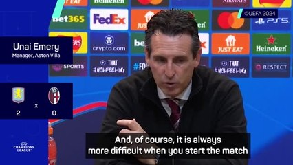 Emery has no issues with Duran's substitution reaction