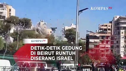 Penampakan Gedung di Beirut Hancur usai Diserang Israel