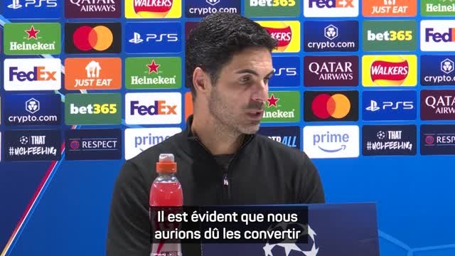 Arsenal - Arteta : Nous avions l'air fatigués