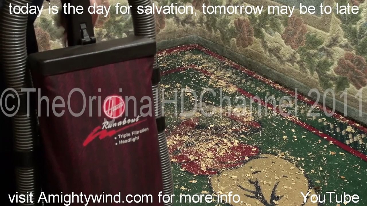 Hoover Runabout vacuum test fancy furniture bits video Dailymotion