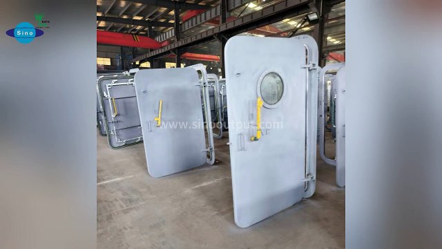 Sinooutput high quality watertight weathertight marine door material size can be customized.