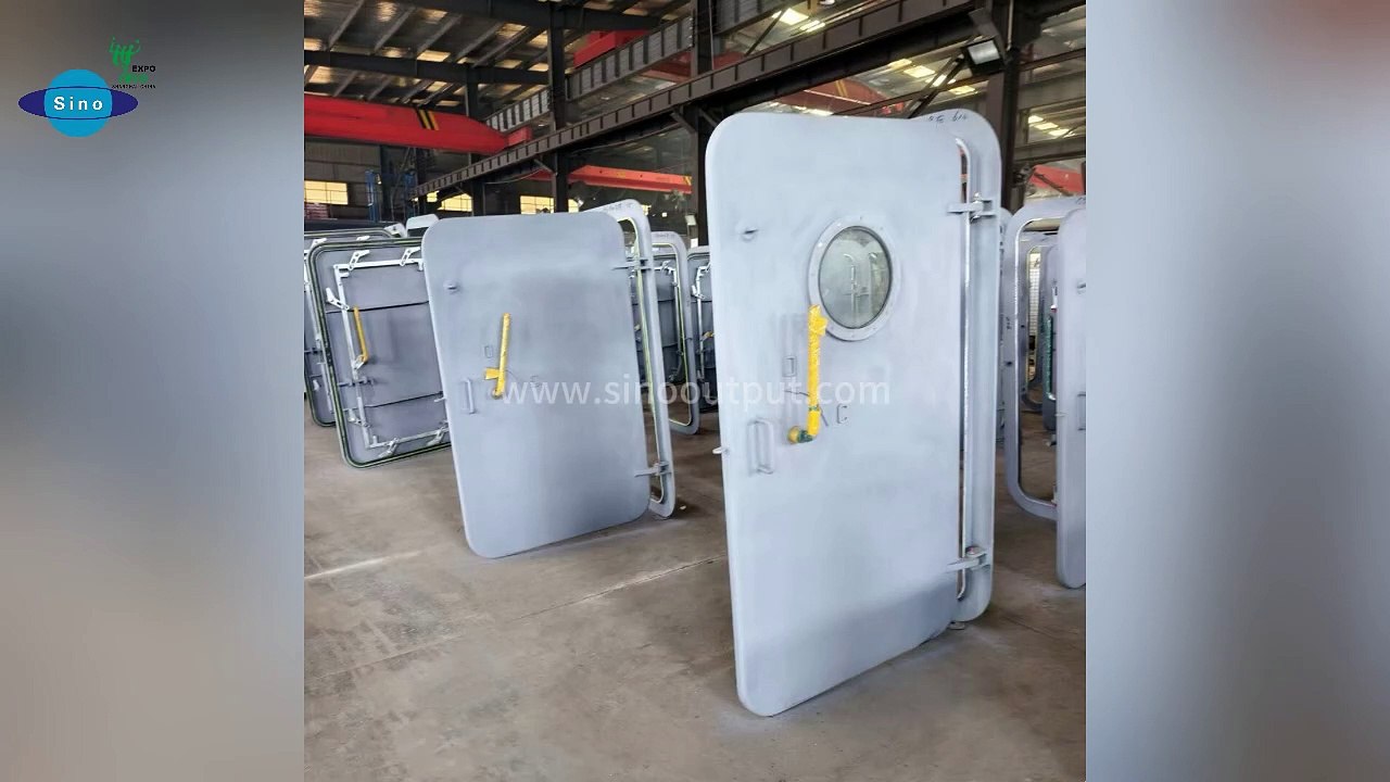 Sinooutput high quality watertight weathertight marine door material size can be customized.