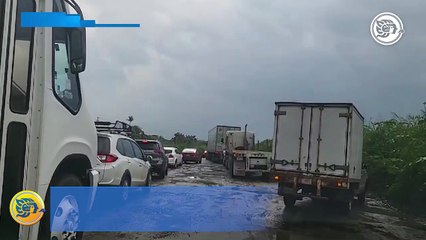 Mal estado de carretera Coatzacoalcos - Minatitlán en el tramo las Matas genera indignación en redes sociales