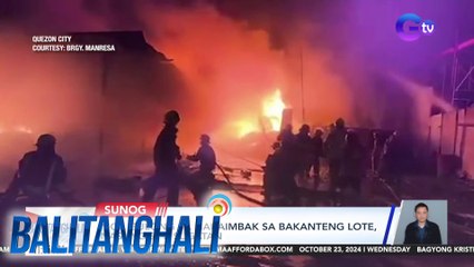 Mga gulong sa nakaimbak sa bakanteng lote, nasunog; 1, sugatan | Balitanghali