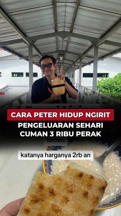 Cara Peter Hidup Ngirit, Pengeluaran Sehari Cuman 3 Ribu Perak