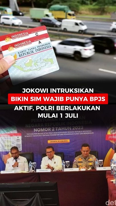 Jokowi Intruksikan Bikin SIM Wajib Punya BPJS Aktif, Polri Berlakukan Mulai 1 Juli