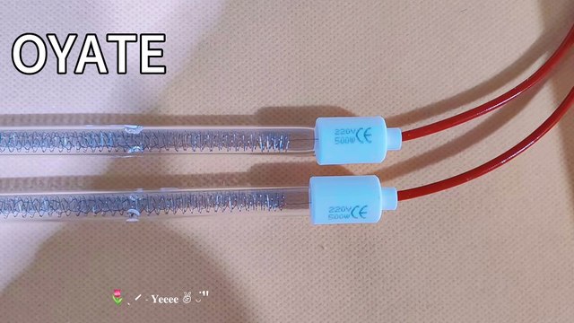 455mm 500w 1000w fast medium wave quartz infrared halogen heat lamp flash curing lamps