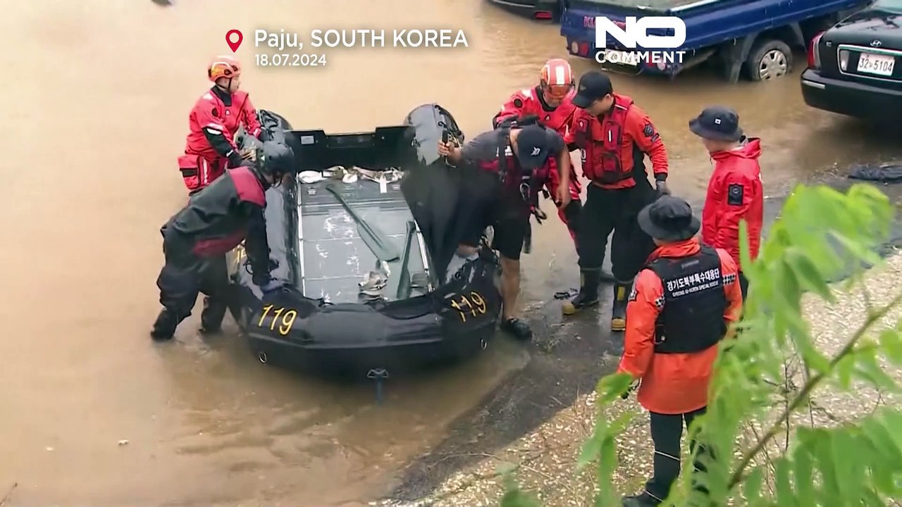 Unwetter in Südkorea: Heftige Regenfälle und Flut