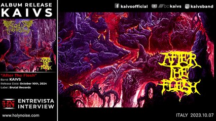 OUT NOW: #DeathMetal KAIVS - "After The Flesh" (October 18th, 2024) #Rome #Italy  @kaivs
