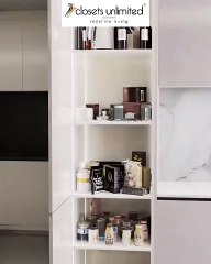' Shine with a modern and practical kitchen. Get quality and elegance in one place and add a touch of elegance to your kitchen'Book a free design consultation. Contact us on 800CLOSETS(2567387)
