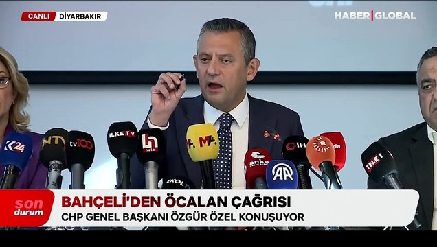 Özgür Özel'den Bahçeli'nin 'Öcalan' çağrısıyla ilgili Diyarbakır'da açıklamalar