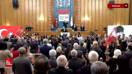 Müsavat Dervişoğlu grup toplantısında urgan salladı