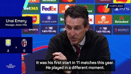 Emery has no issues with Duran's substitution reaction