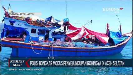 Polisi Bongkar Modus Penyelundupan Rohingya di Aceh Selatan