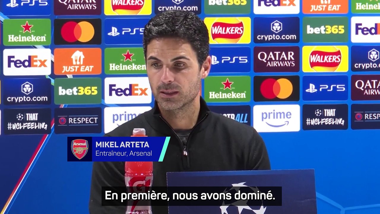 Arteta : "Nous avions l'air fatigués"