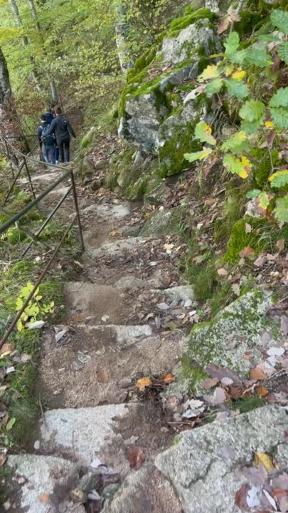 SENTIER EN SOUS-BOIS pour rejoindre la cascade de Runes
