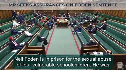 Sentence of Gwynedd teacher, Neil Foden, discussed in House of Commons