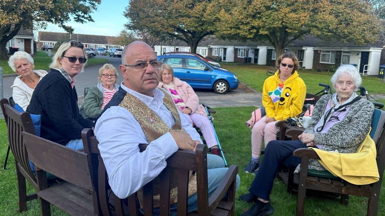 "We're banned from meeting on garden furniture - it's health and safety gone mad"