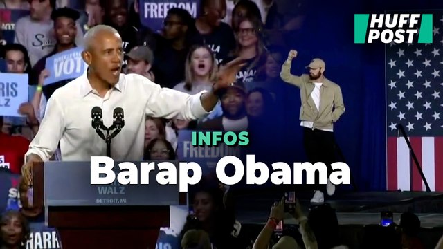Barack Obama rappe sur « Lose Yourself » d’Eminem à Détroit et enflamme les supporters de Kamala Harris