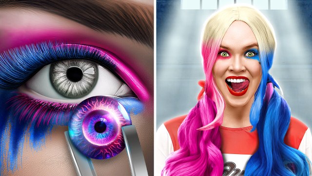 DE NERD à HARLEY QUINN ➡️ Transformation Épique Défis Alimentaires de Superhéros par 123 GO! FOOD