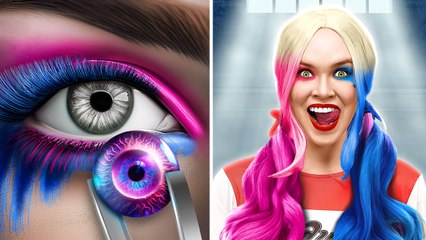 DE NERD à HARLEY QUINN ➡️ Transformation Épique  Défis Alimentaires de Superhéros par 123 GO! FOOD