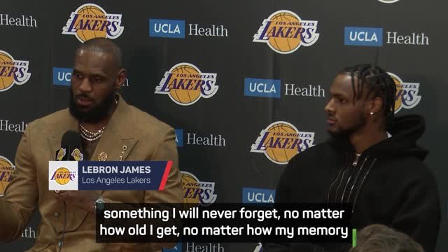 LeBron 'will never forget' playing with son Bronny for the Lakers