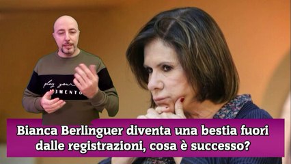 Bianca Berlinguer diventa una bestia fuori dalle registrazioni, cosa è successo