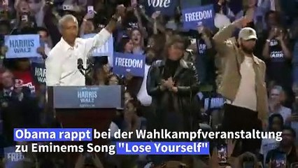 US-Wahlkampf: Obama rappt mit Eminem