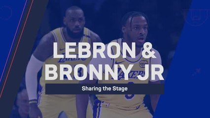 Lakers fans excited by G.O.A.T LeBron and son Bronny