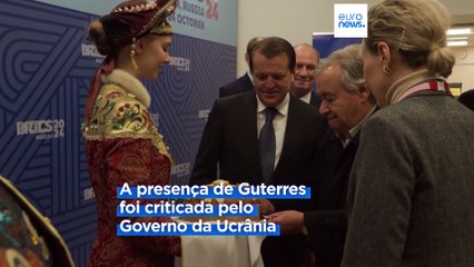 Guterres chega à Rússia para a controversa cimeira dos BRICS