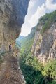 Chinese hiker films one of the scariest walks in the world